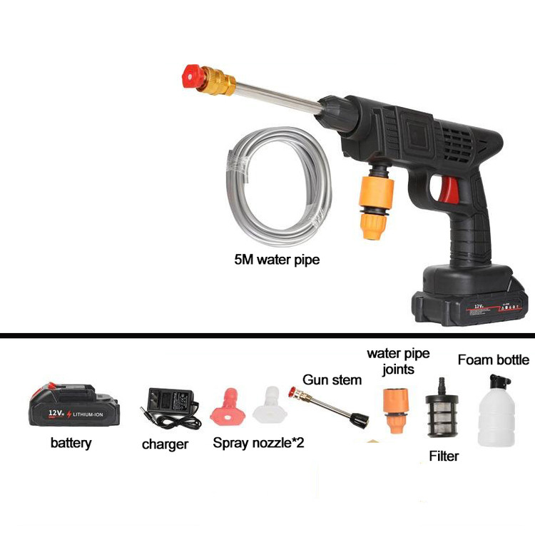 کارواش شارژی Cleaning Gun K3 ورژن اورجینال 48V | پک کامل کارخانه | نسخه پریمیوم فول پک موتور سنگین | اصلی