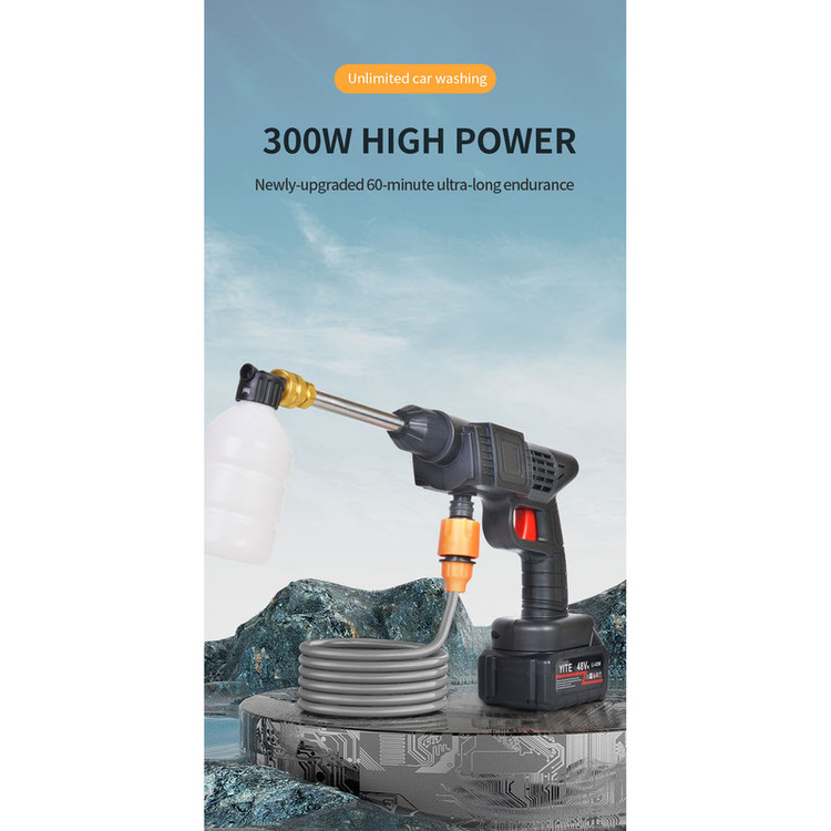 کارواش شارژی Cleaning Gun K3 ورژن اورجینال 48V | پک کامل کارخانه | نسخه پریمیوم فول پک موتور سنگین | اصلی