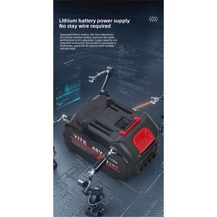 کارواش شارژی Cleaning Gun K3 ورژن اورجینال 48V | پک کامل کارخانه | نسخه پریمیوم فول پک موتور سنگین | اصلی