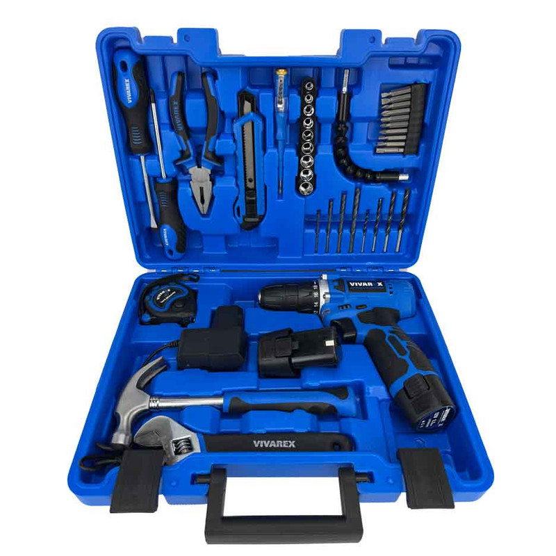 ( کیت ) مجموعه 40 عددی دریل پیچ گوشتی شارژی ویوارکس 2 باتری / پک اصلی اورجینال