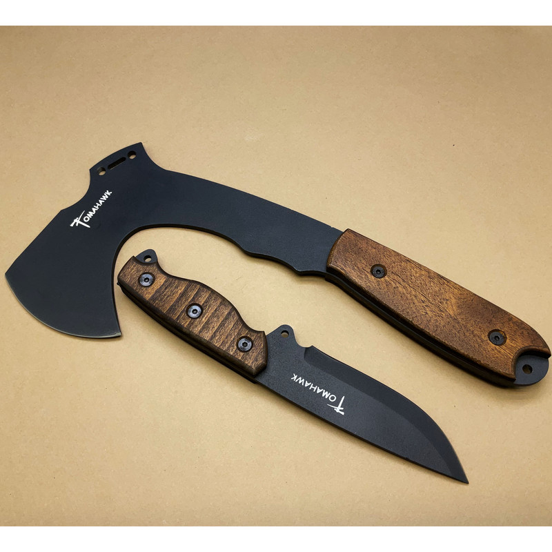 چاقو و تبر سفری مدل اصلی توماهااوک Tomahawk ابزاری مناسب برای علاقهمندان به طبیعتگردی، کمپینگ و سفرهای فضای باز.